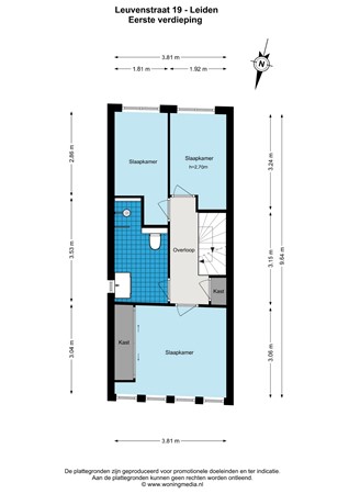 Floorplan - Leuvenstraat 19, 2313 XX Leiden